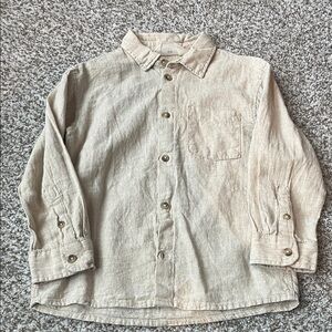 H&M Linen Button Down 4T